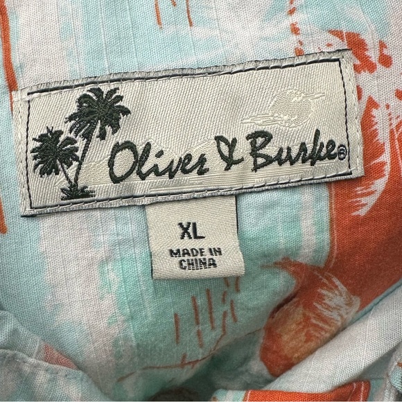 Oliver & Burke Flamingo Button Down Shirt Size XL - Picture 9 of 11